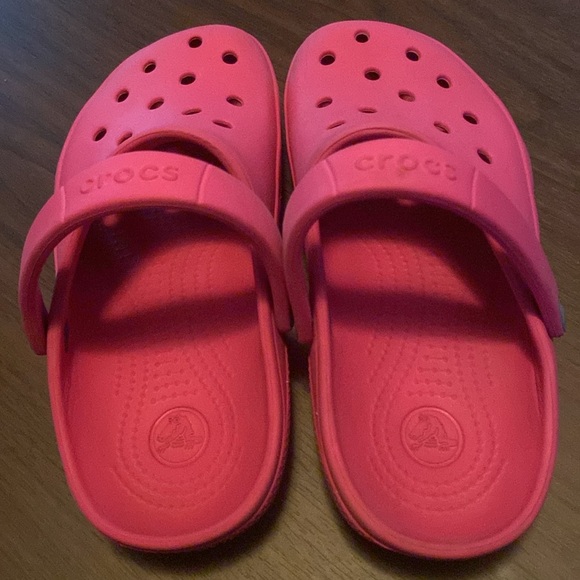 Crocs Retro Clog Kids Size 1 Unisex CROCS Classic PINK Slip On Clog Water Shoes - Picture 12 of 16